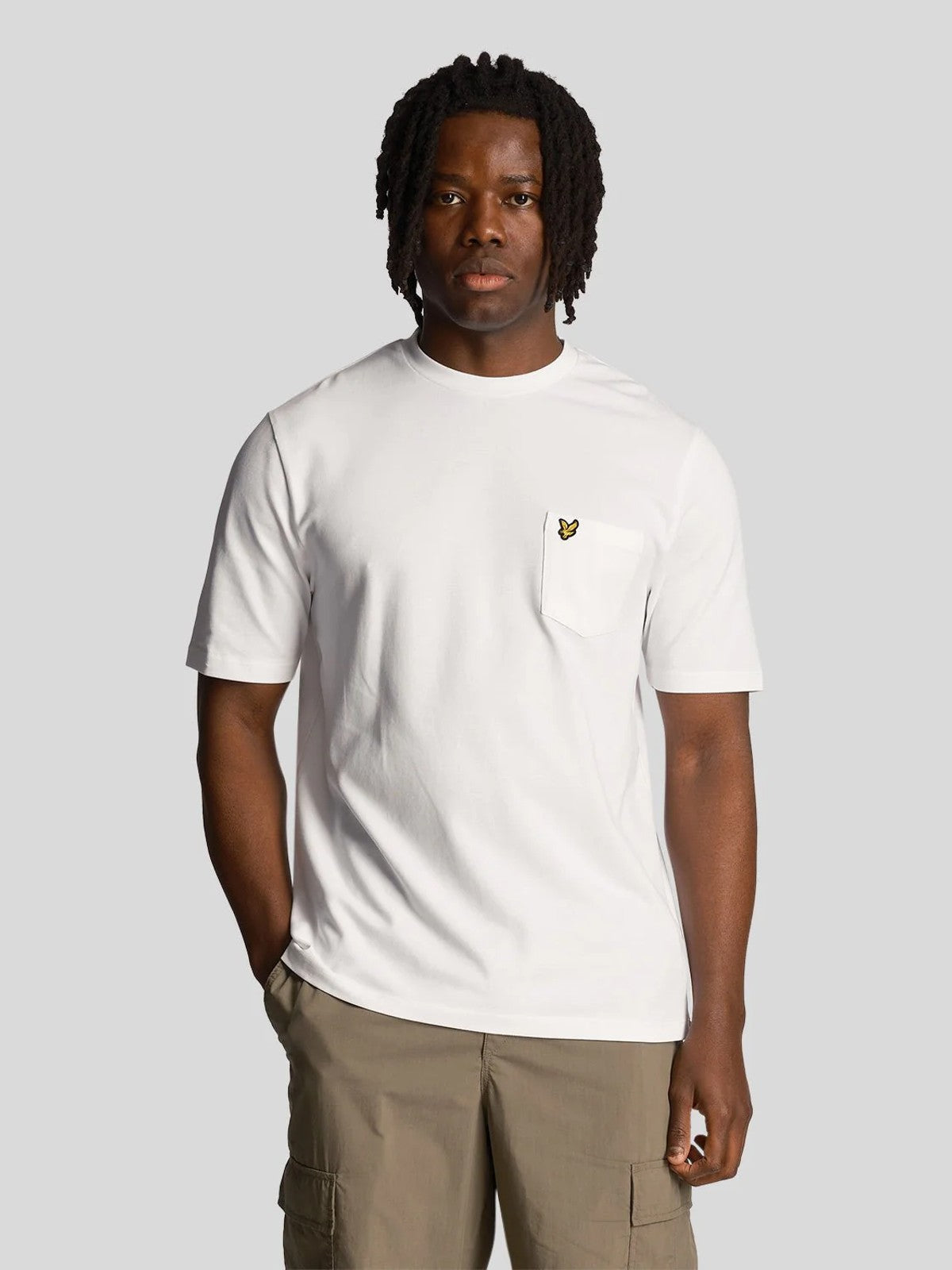 White Pique Pocket T-Shirt