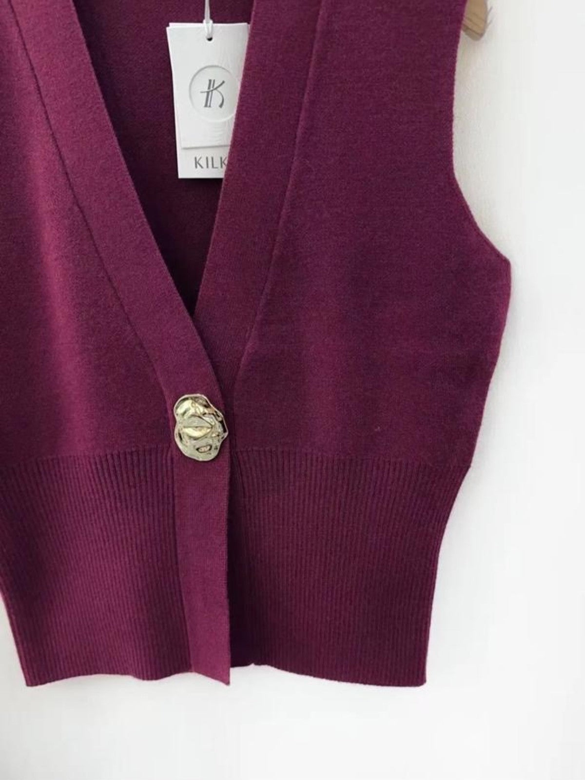 Bianca Burgundy Vest