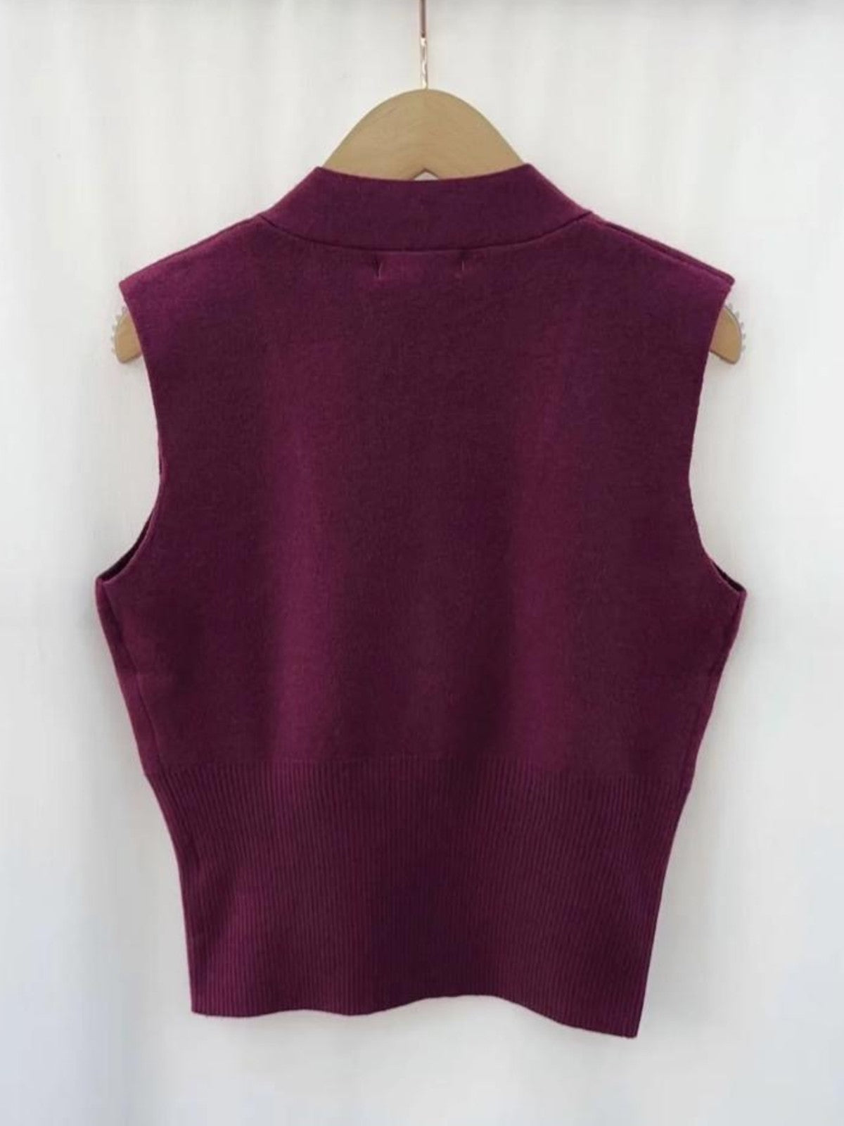Bianca Burgundy Vest