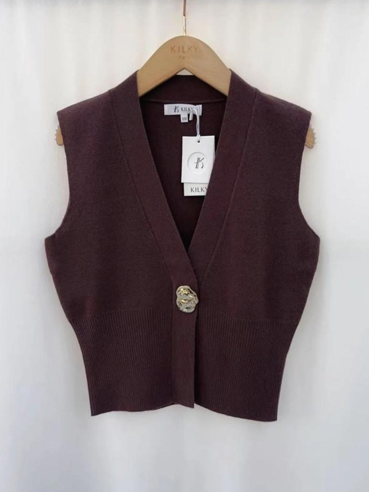 Bianca Brown Vest