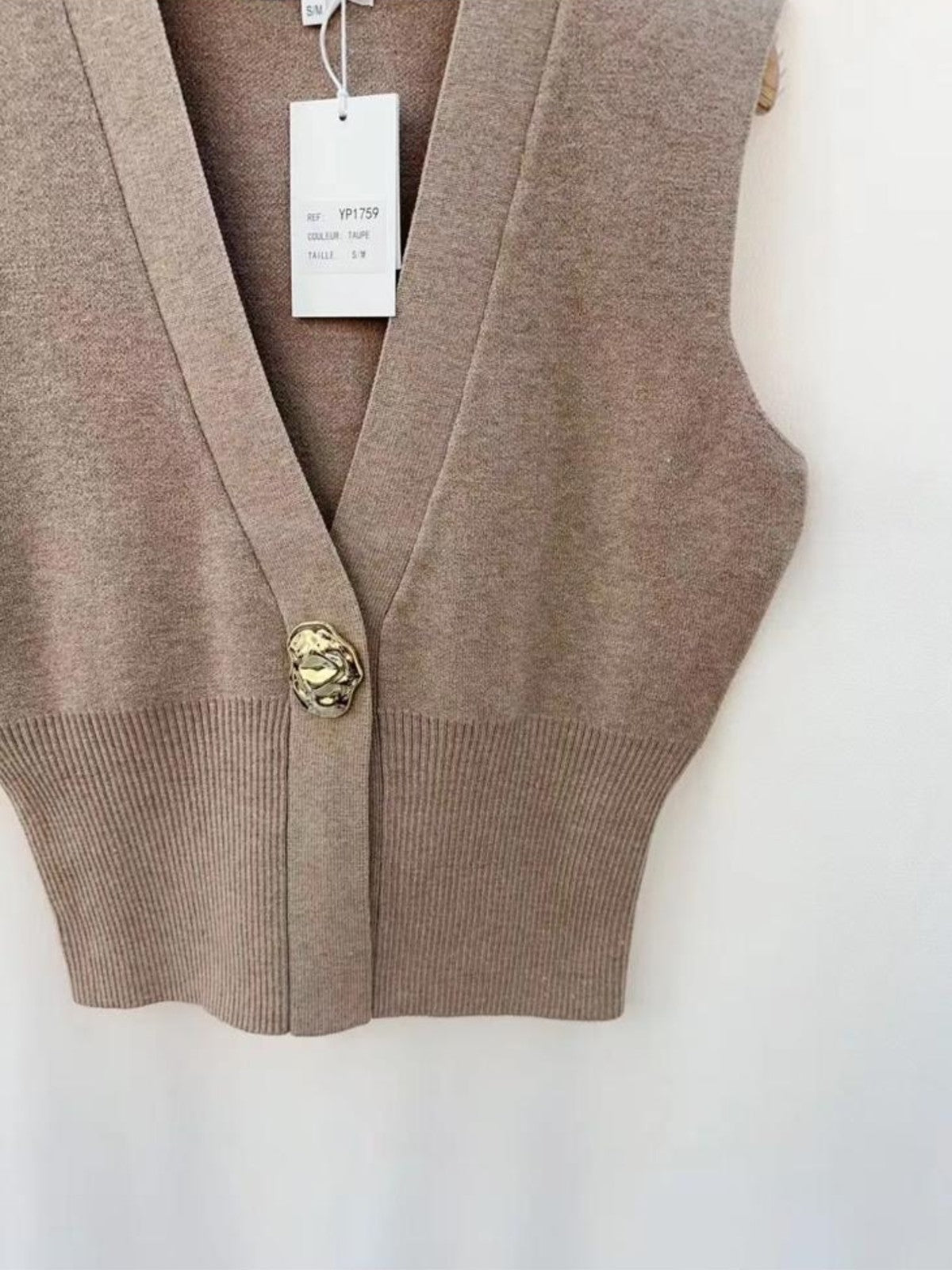 Bianca Taupe Vest