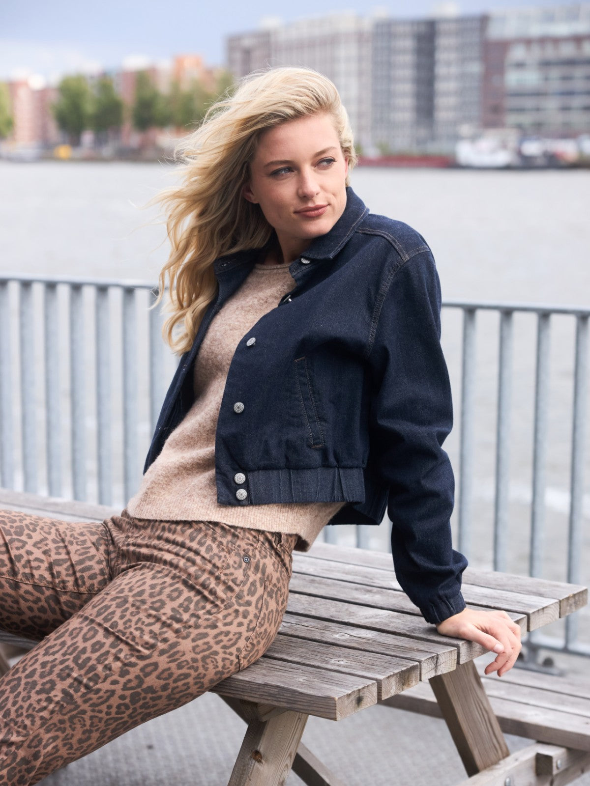 Denim Bomber Jacket