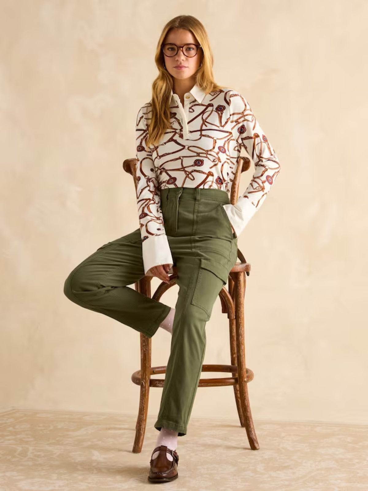Khaki Cargo Trousers