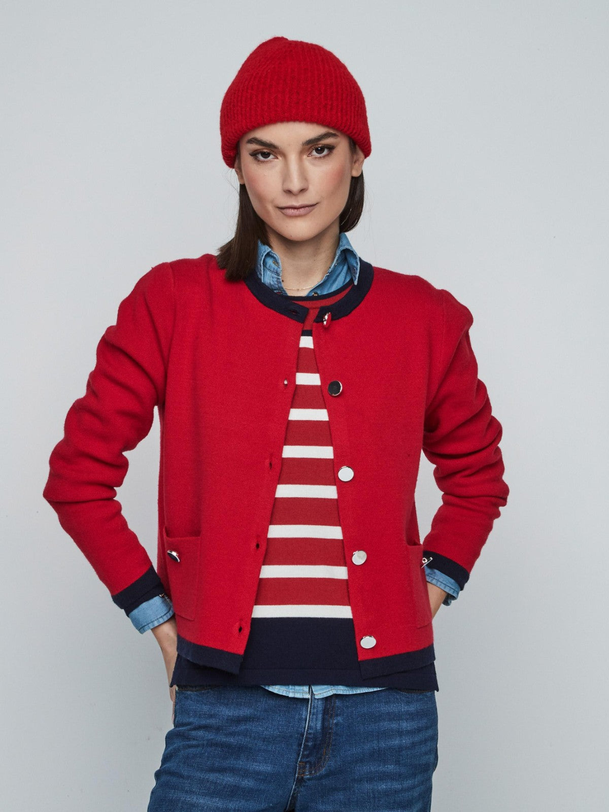 Chanel Red Cardigan