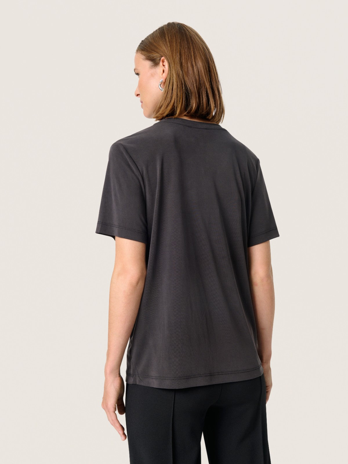 Columbine Black V-Neck Tee
