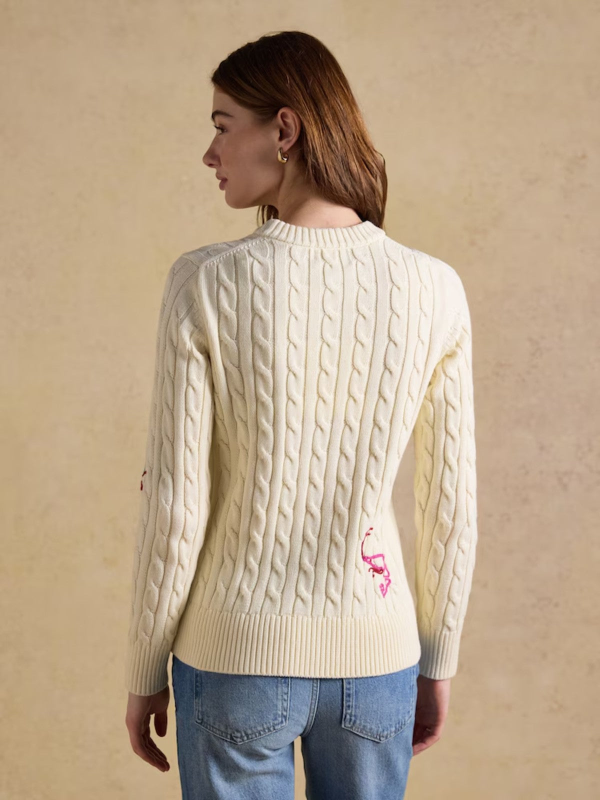 Cable Embroidered Jumper