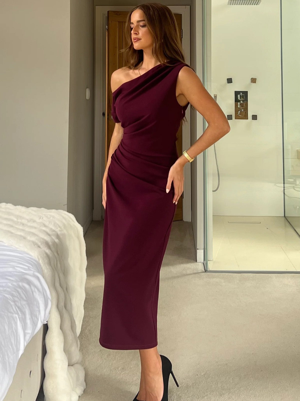 Donna Plum Dress