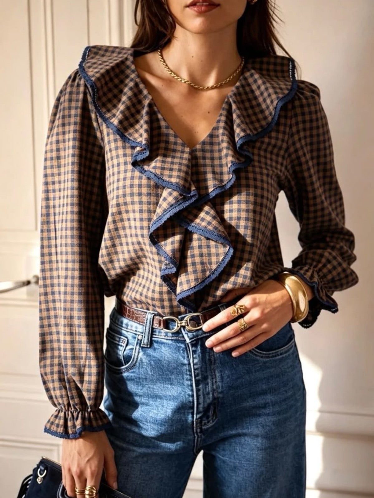 Eva Beige Blouse