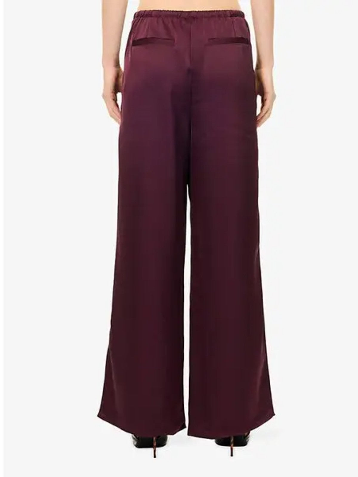 Breya Satin Fig Trousers