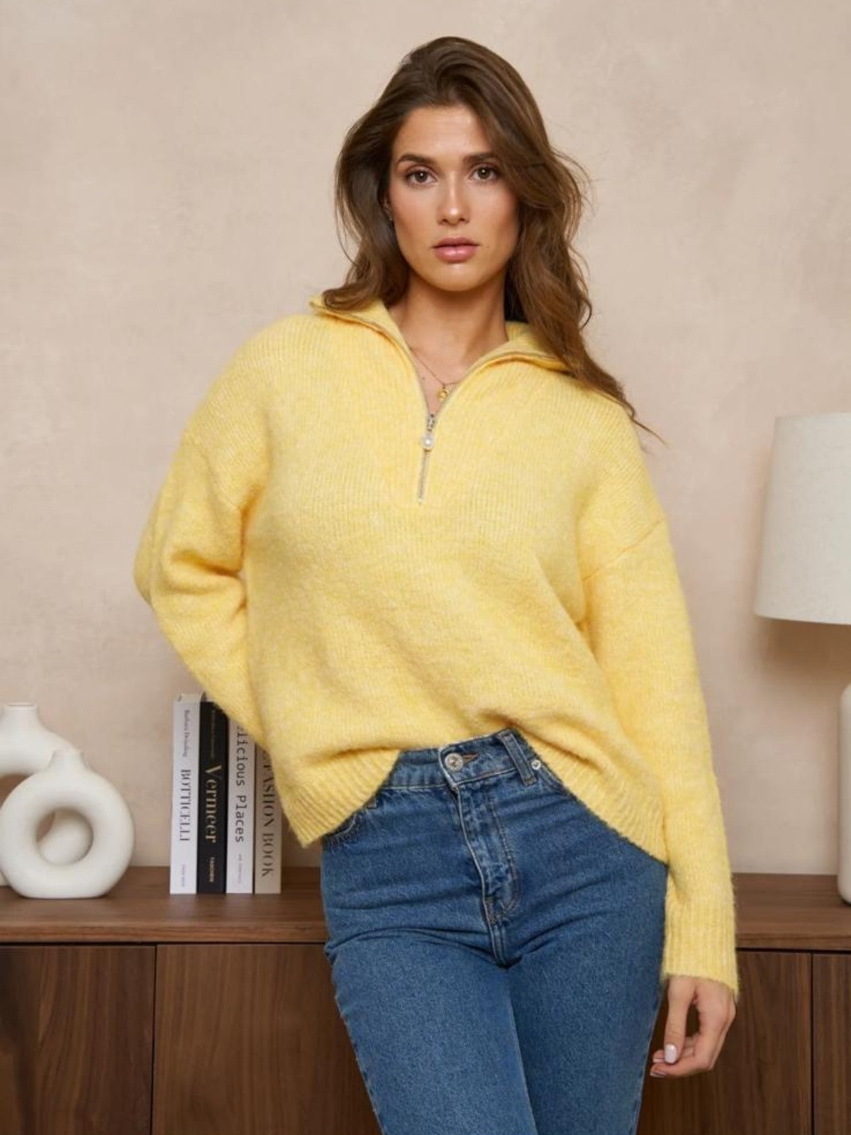 Kim Yellow Jumper