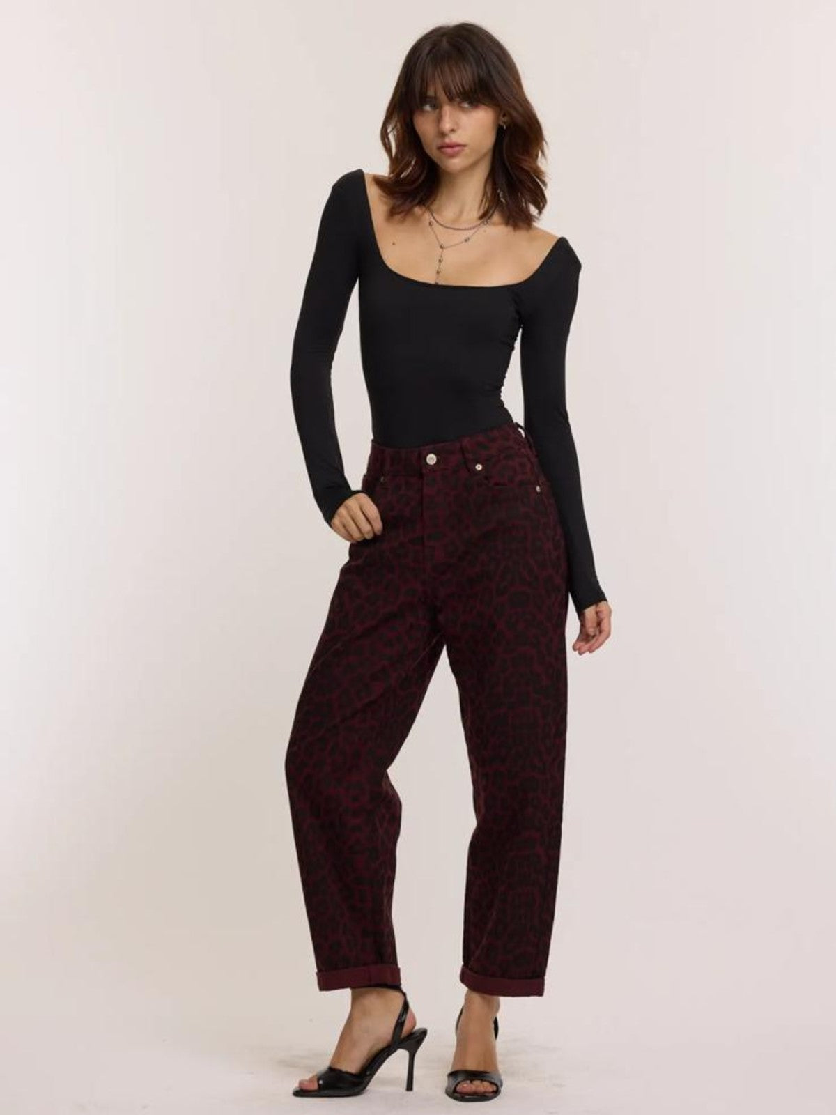 Leona Burgundy Jean