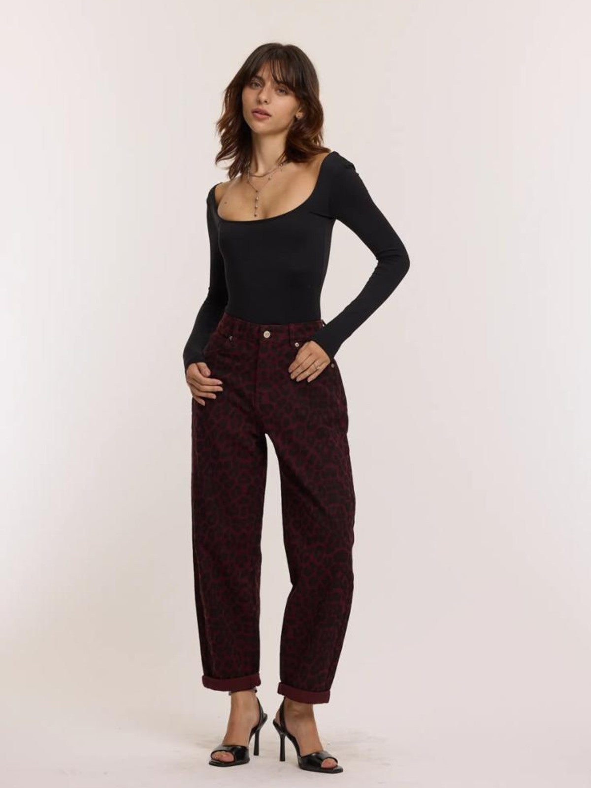 Leona Burgundy Jean