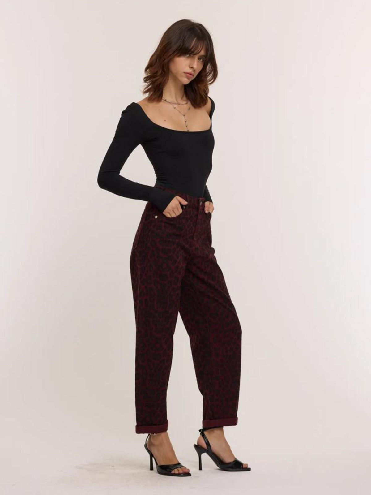 Leona Burgundy Jean