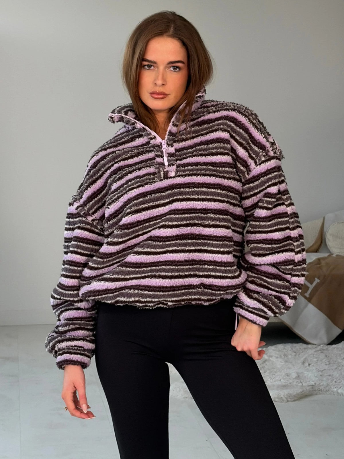 Lulu Contrast 3/4 Zip