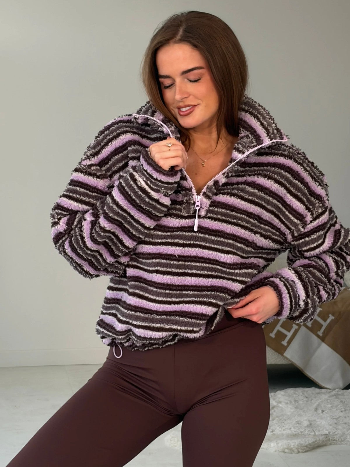 Lulu Contrast 3/4 Zip