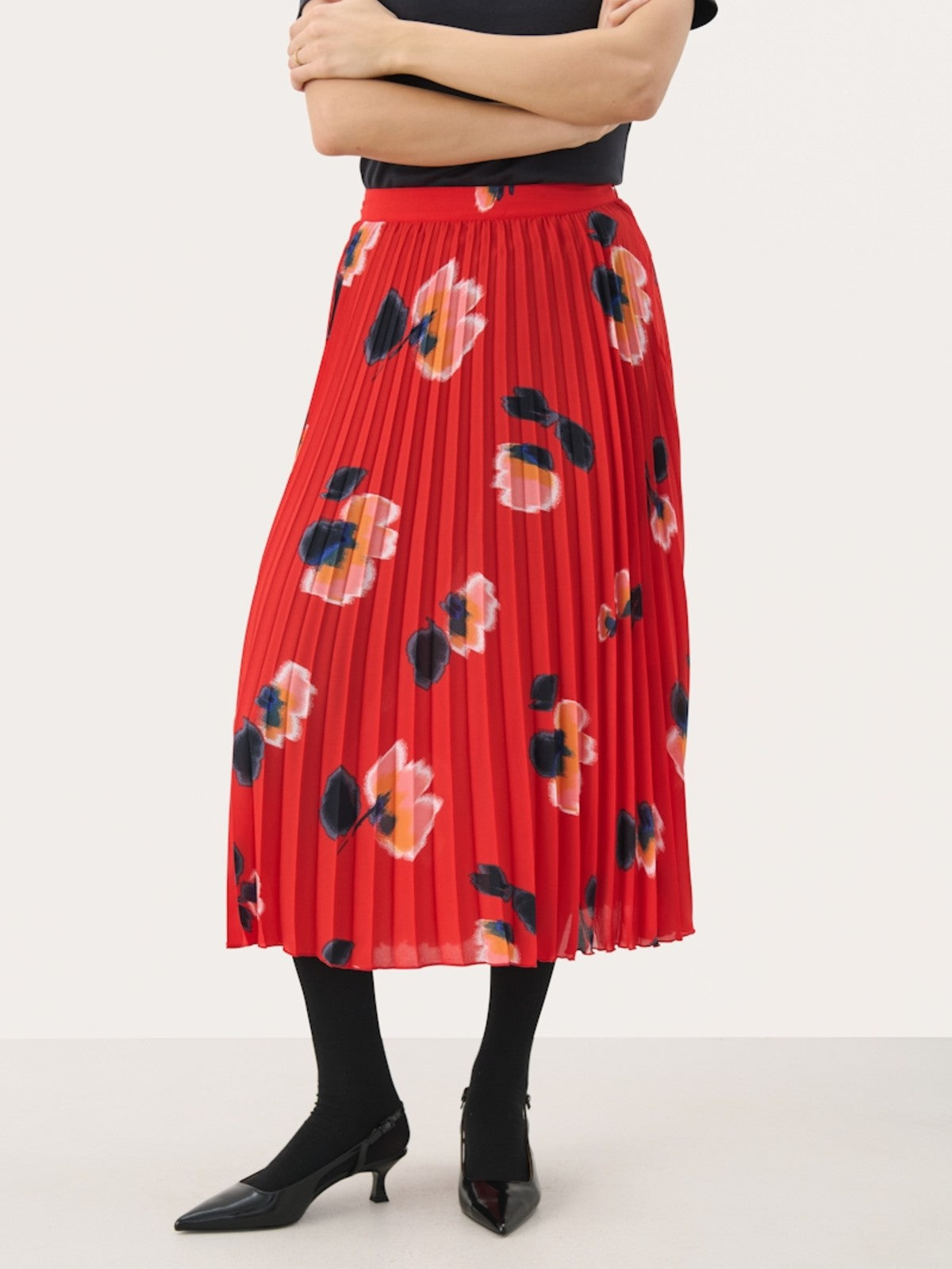 Priyanka Red Skirt