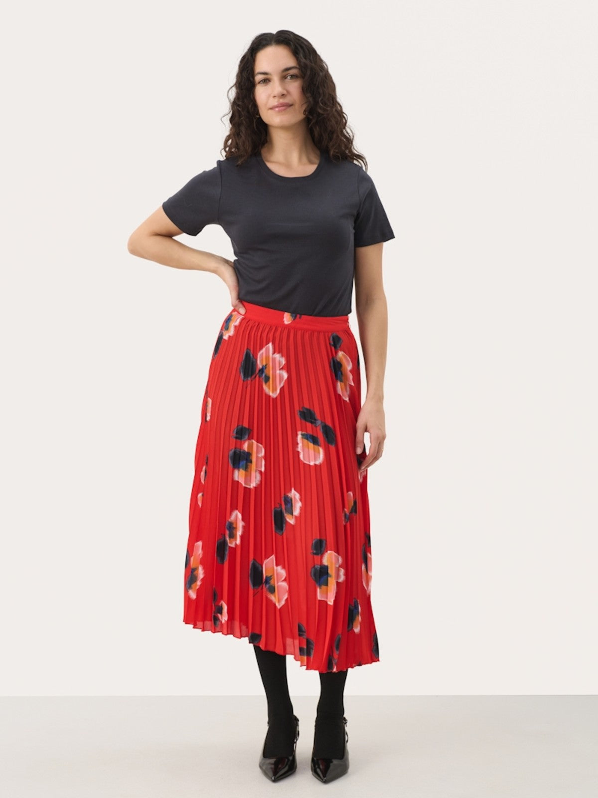 Priyanka Red Skirt