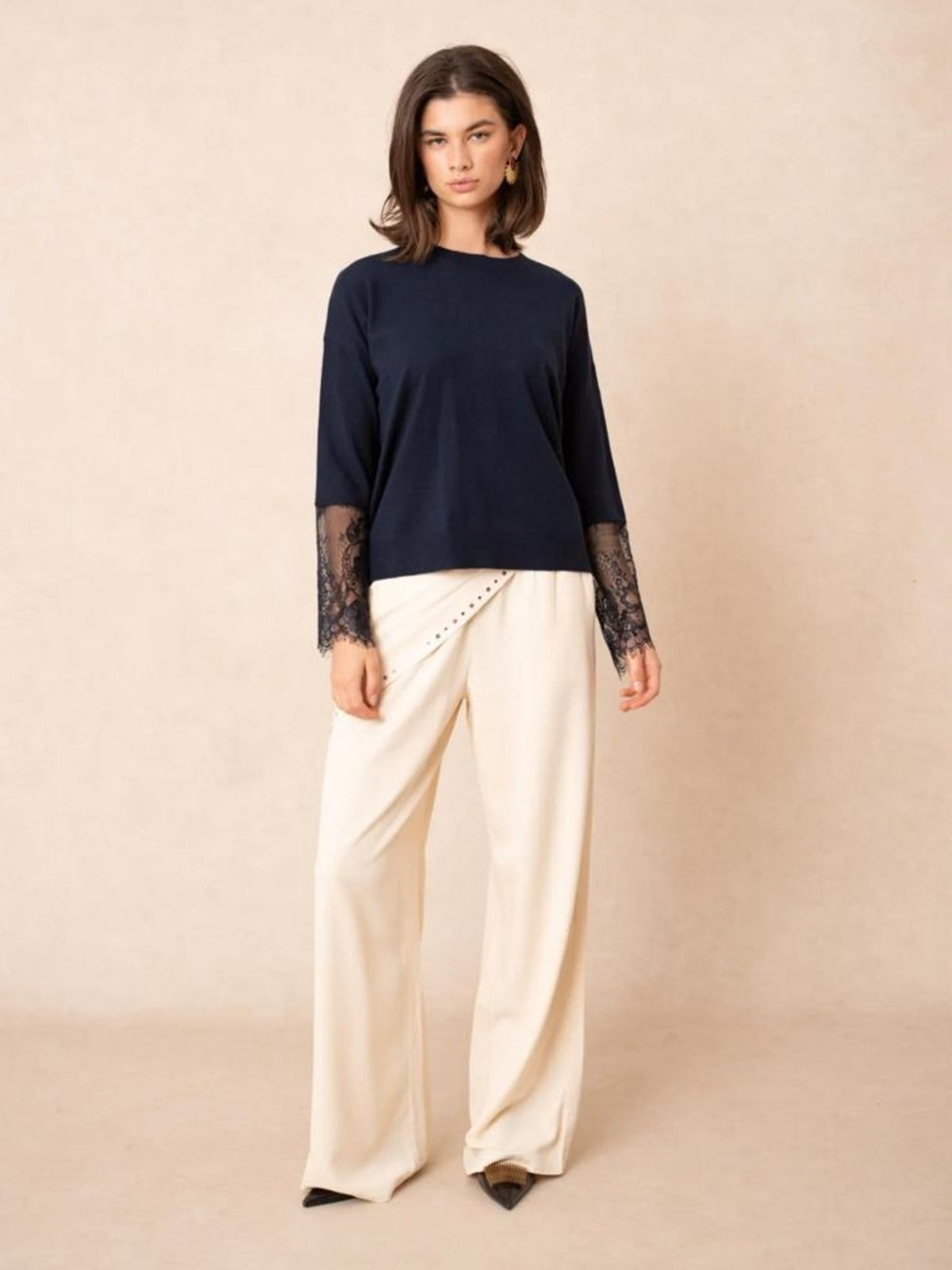 Sophia Navy Jumper