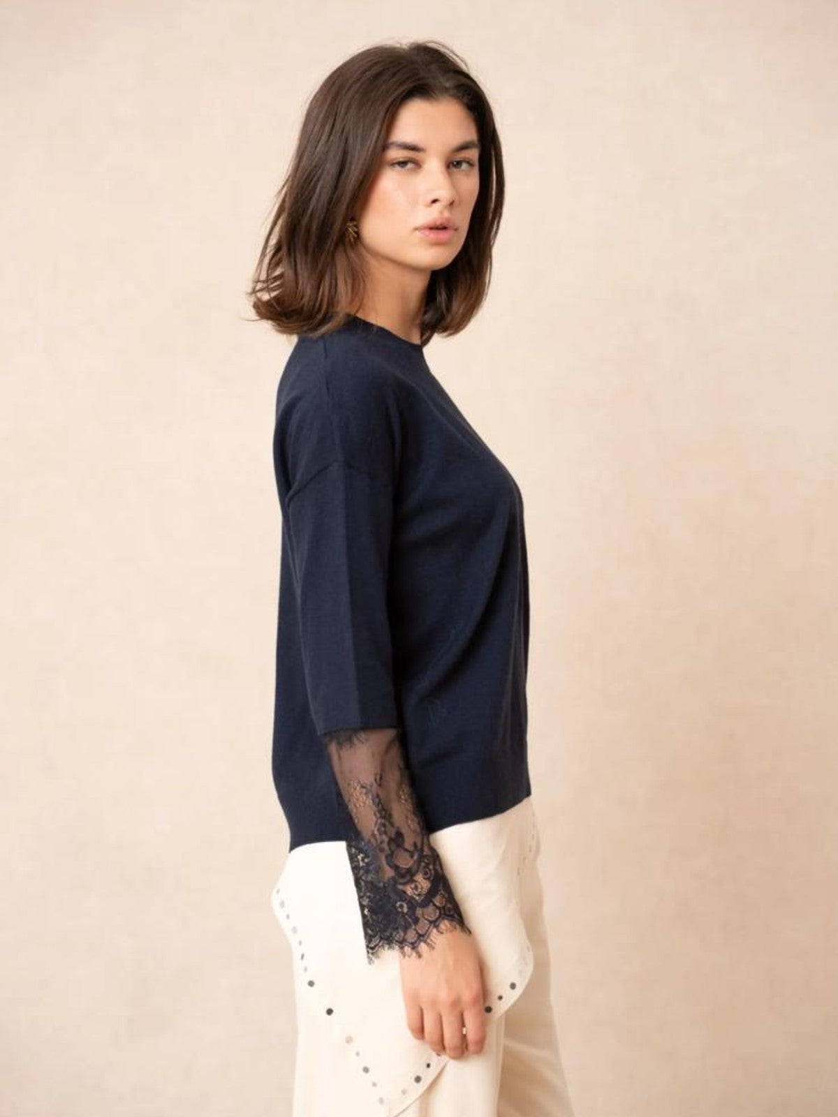 Sophia Navy Jumper