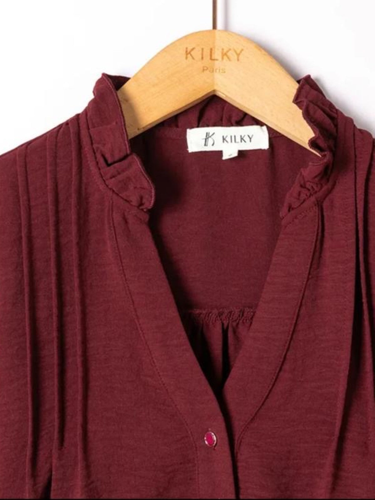 Tessa Burgundy Blouse