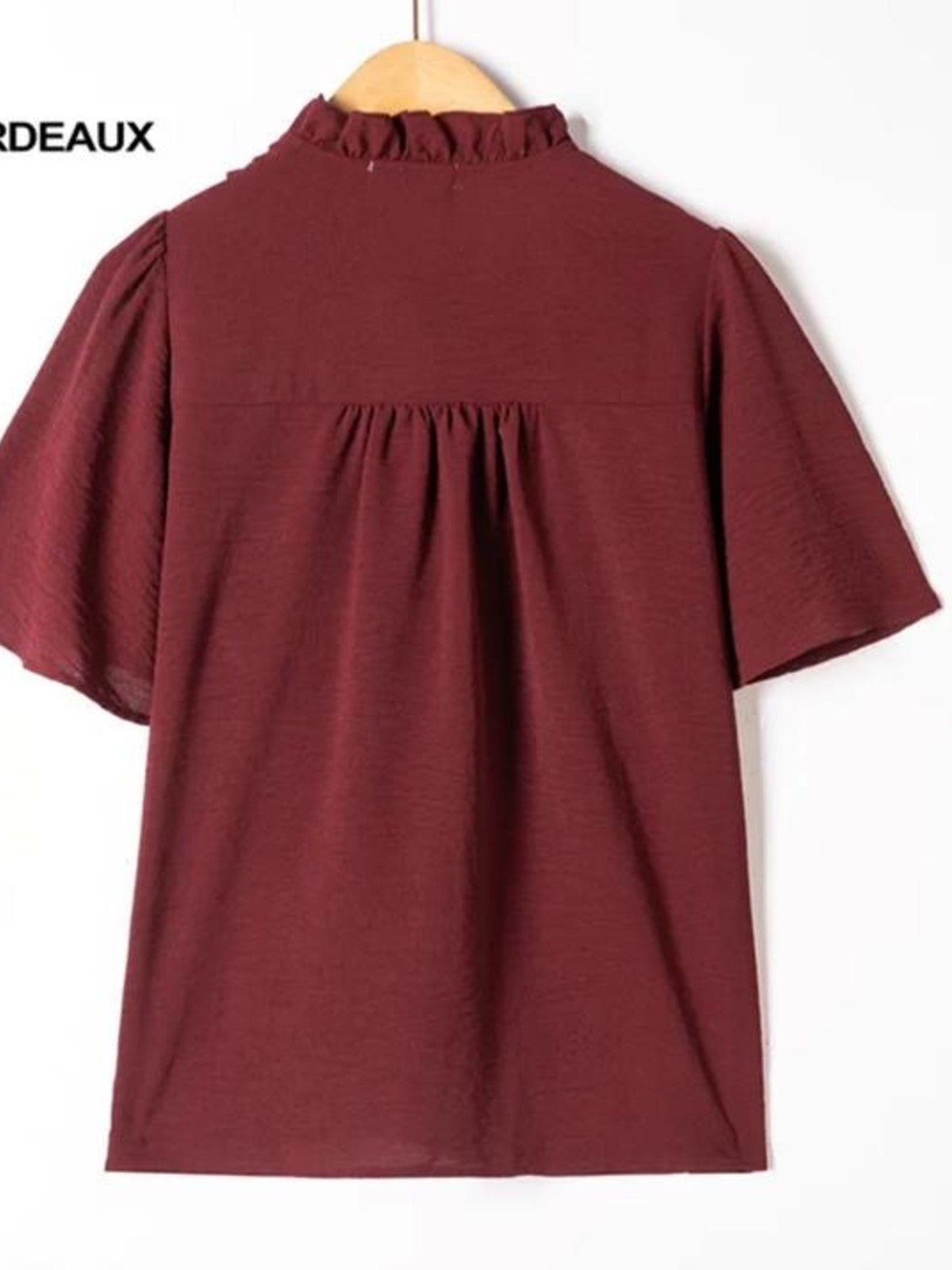 Tessa Burgundy Blouse