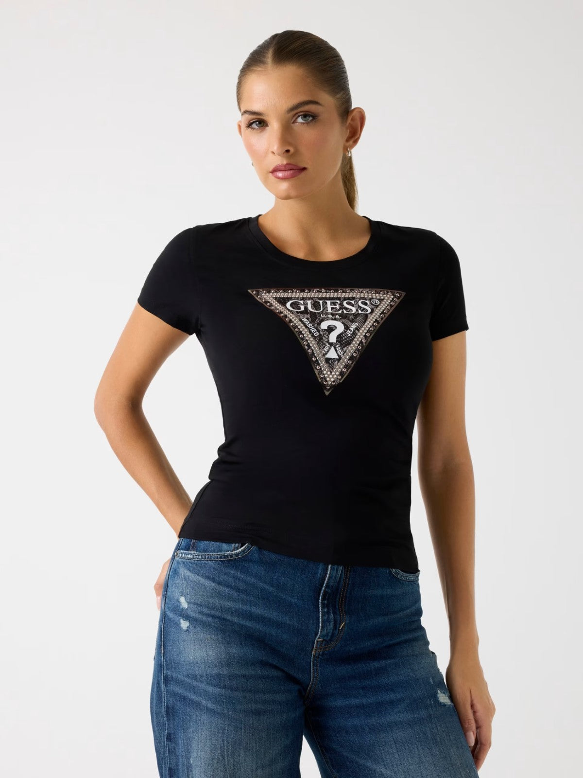 Black Triangle Logo Tee