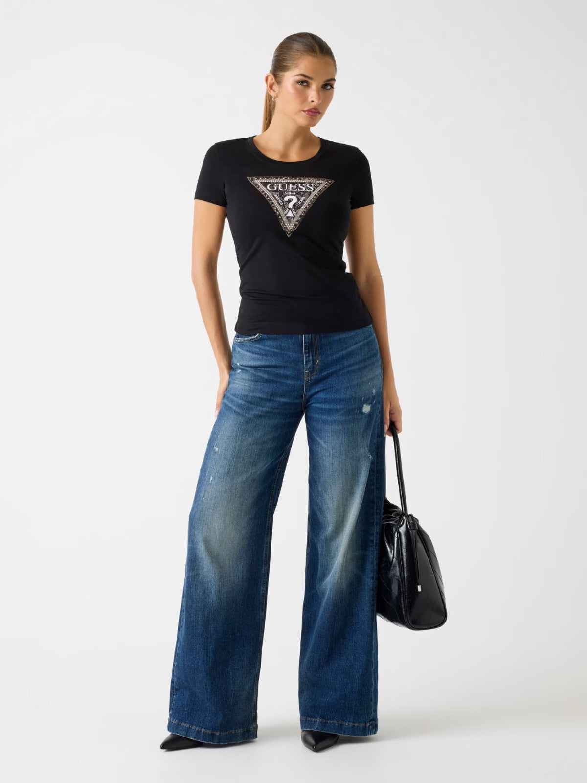 Black Triangle Logo Tee