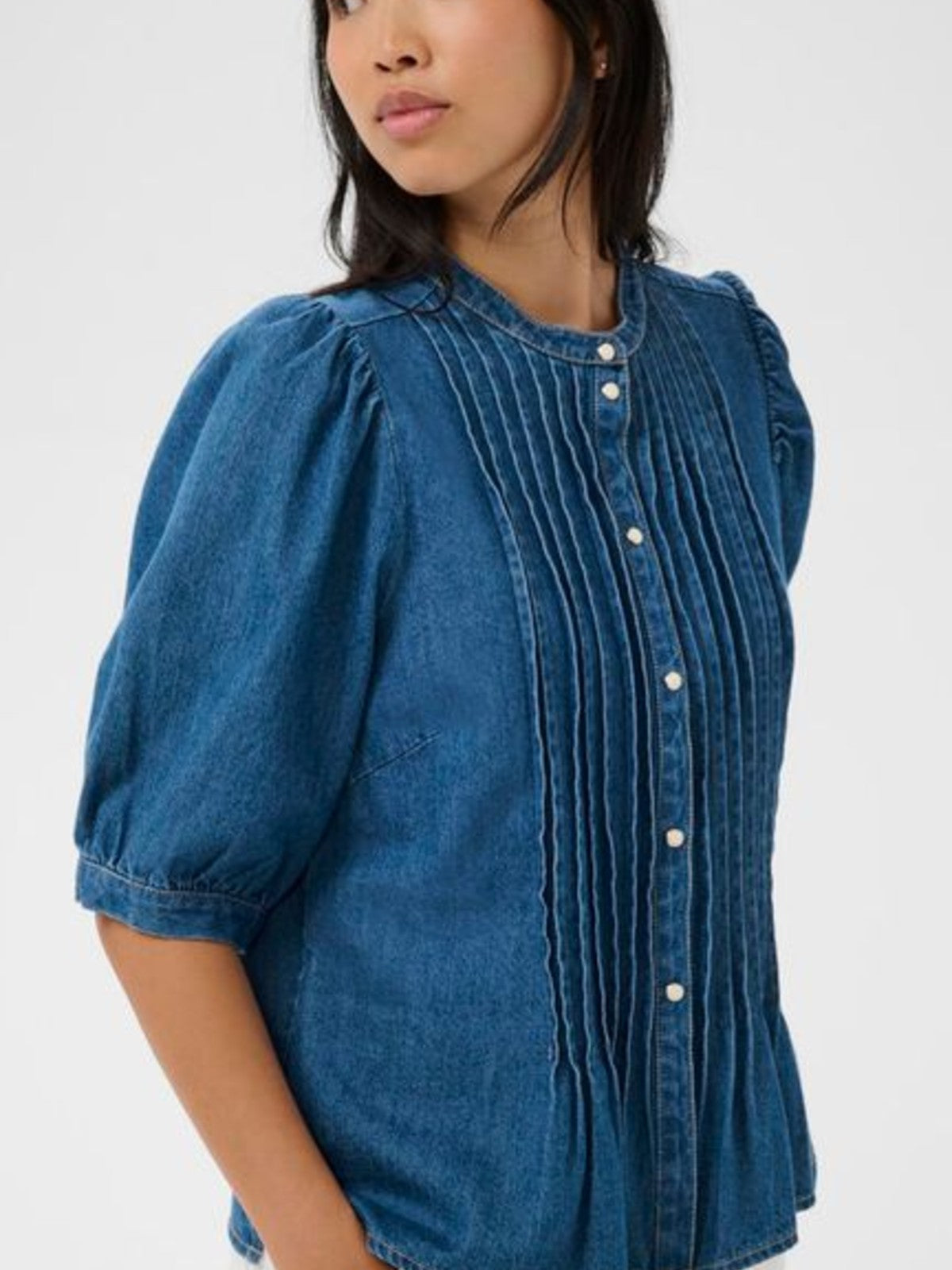 Alesia Denim Blouse