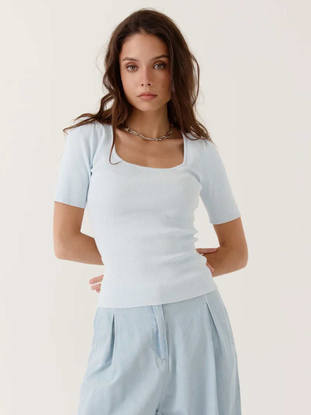 Alima Blue Top