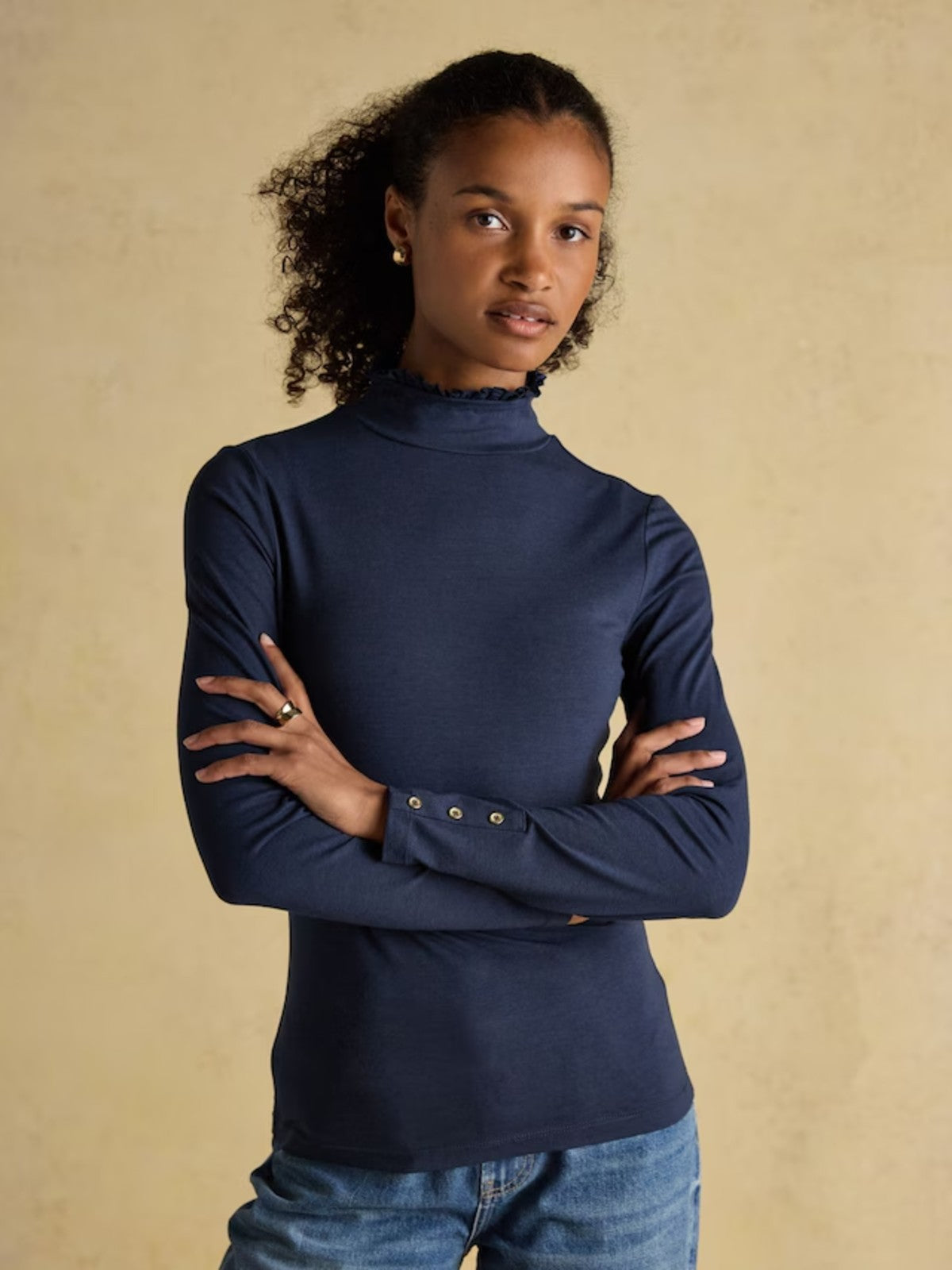 Amy Navy Top