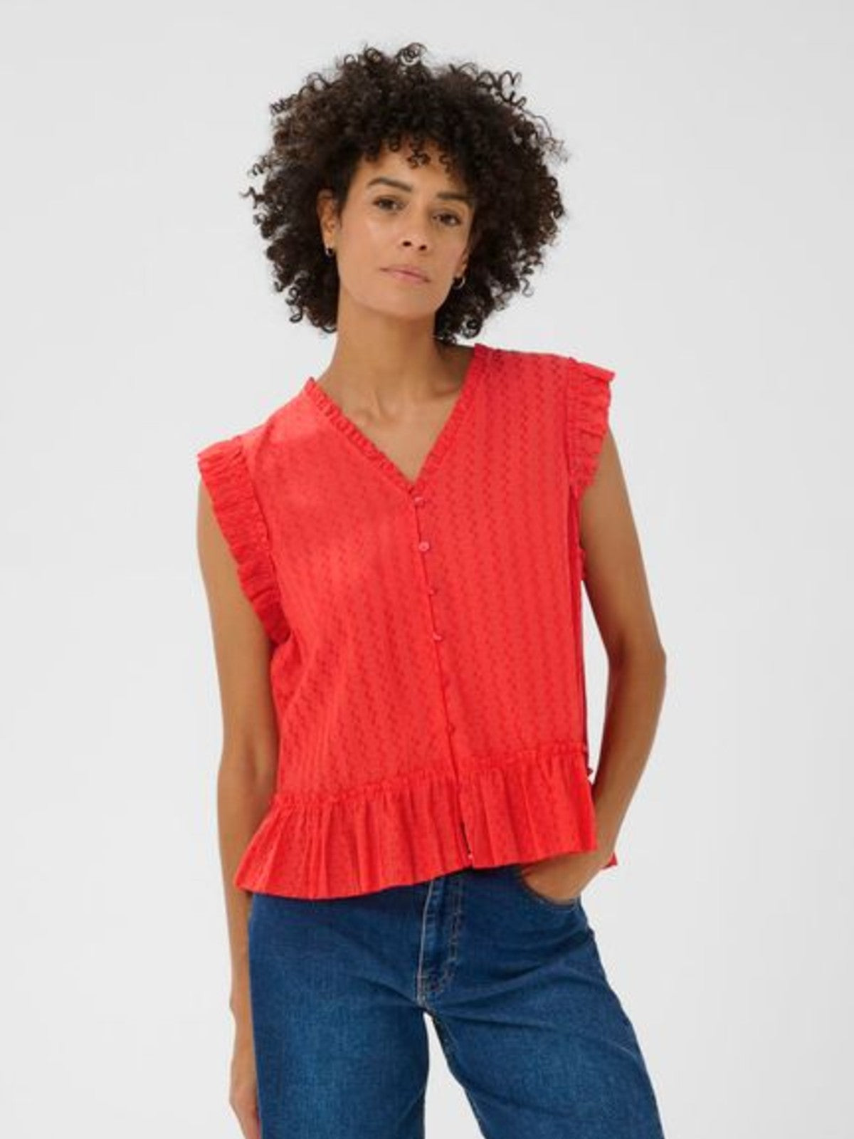 Aneka Red Blouse