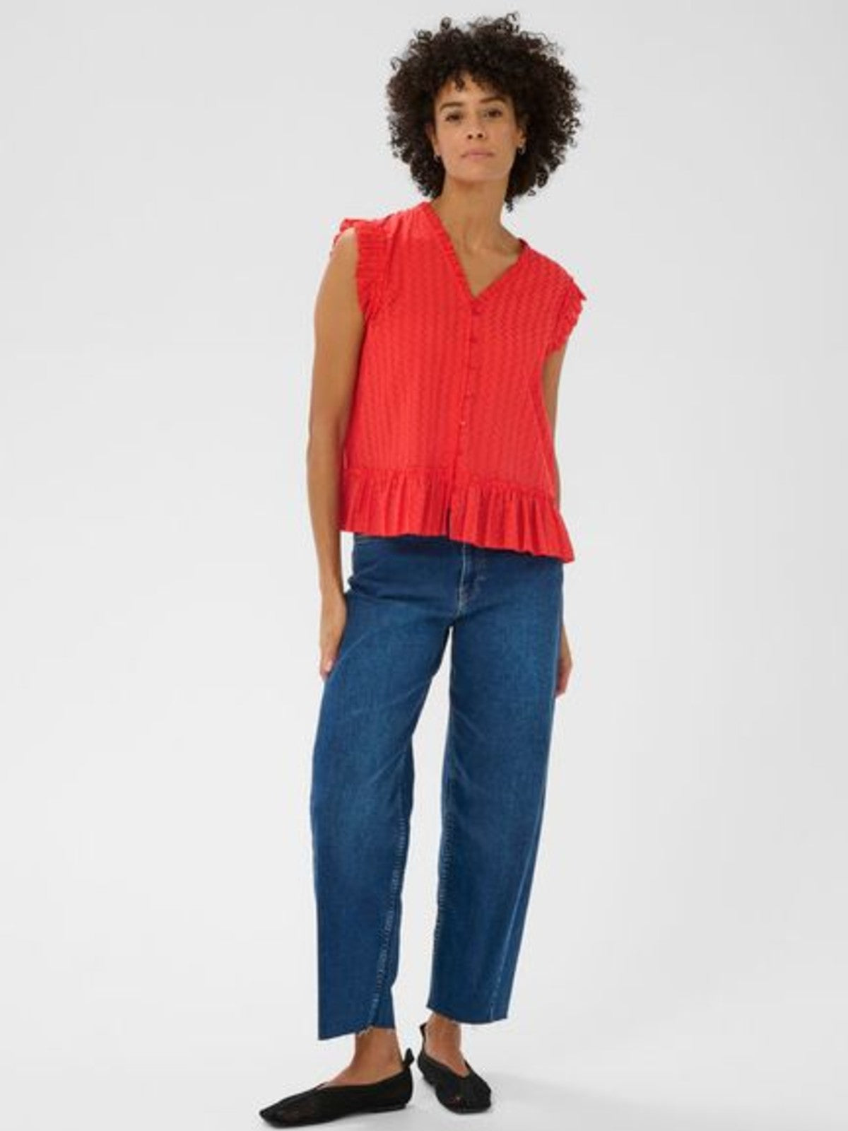 Aneka Red Blouse