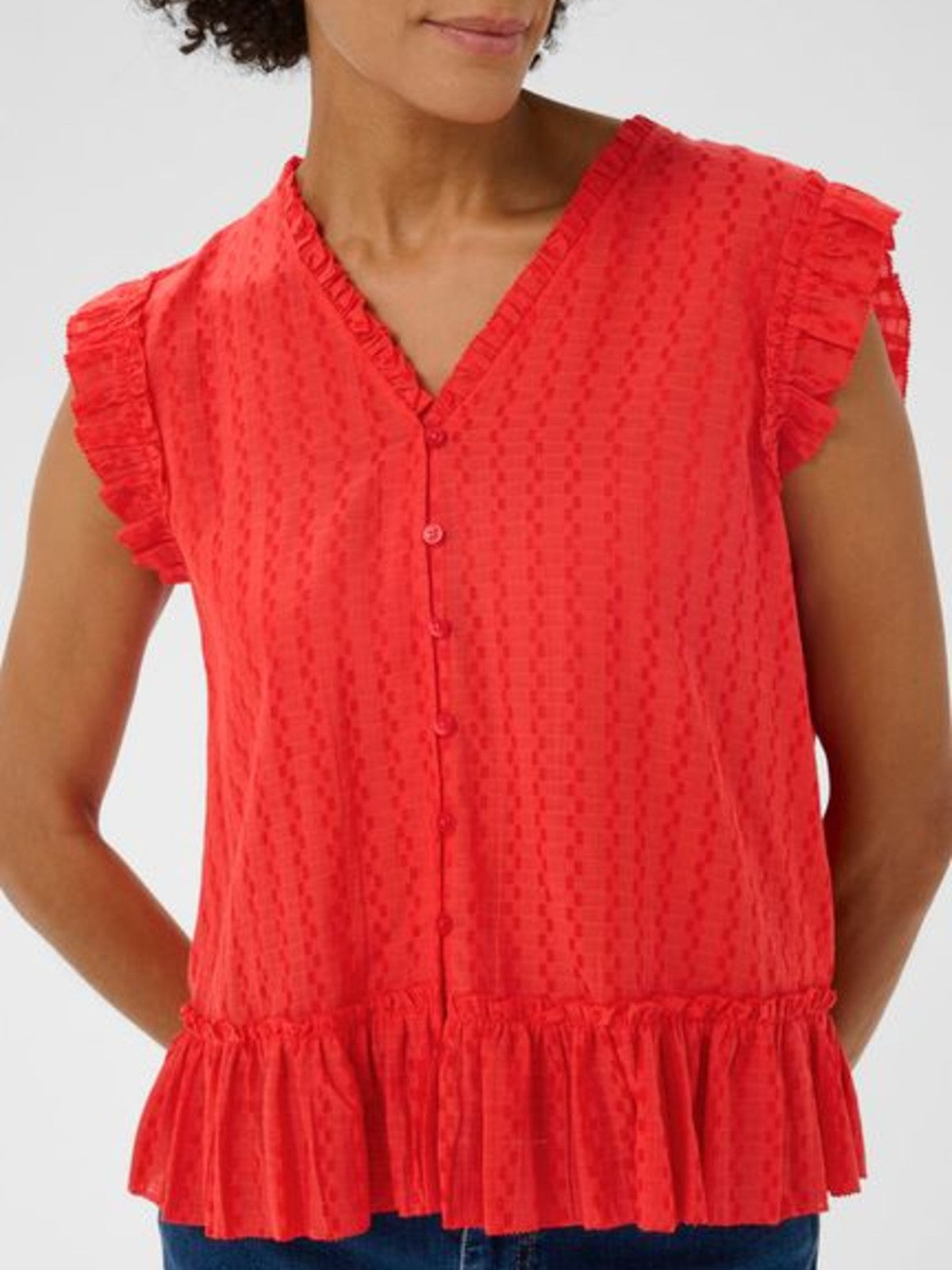 Aneka Red Blouse