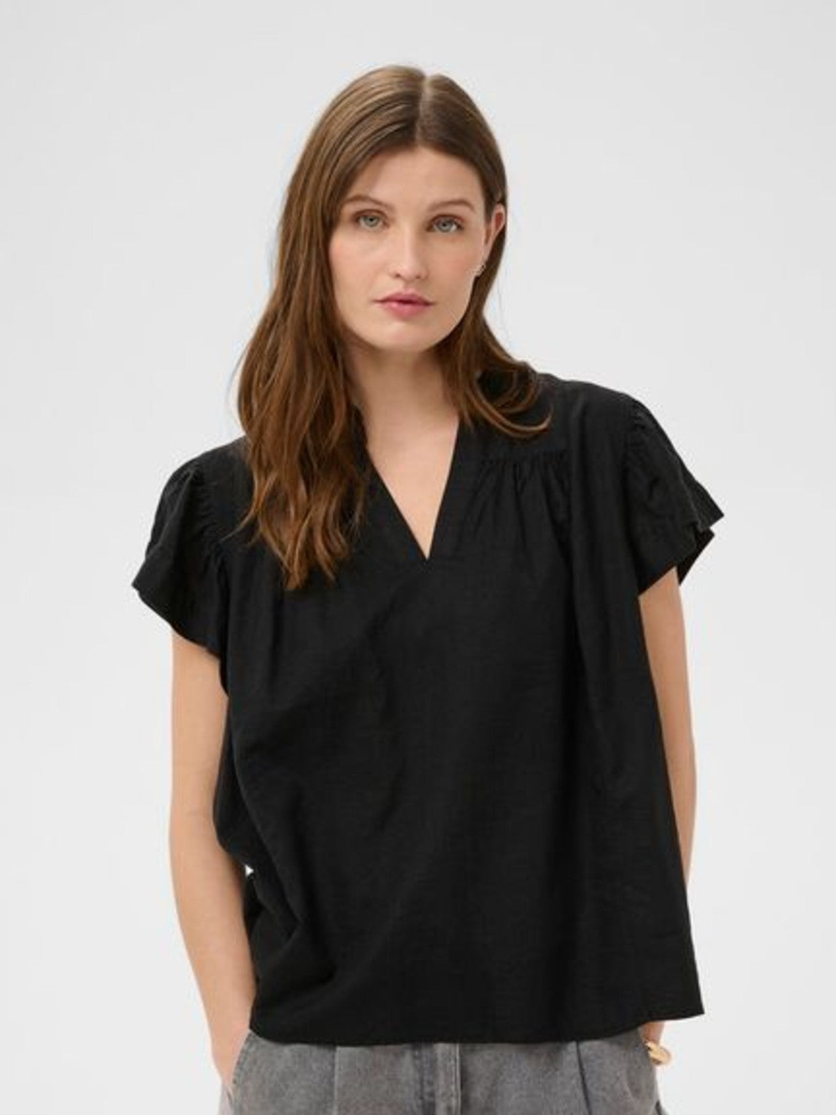 Aria Black Blouse