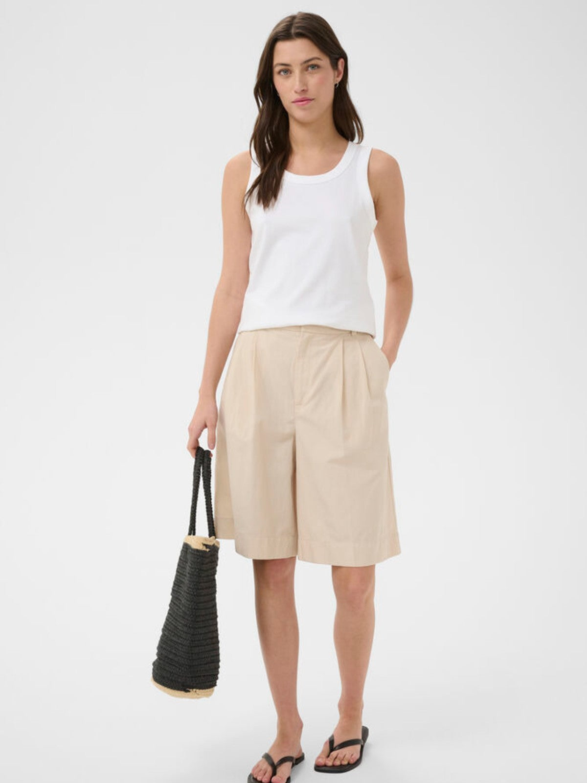 Bessy White Vest