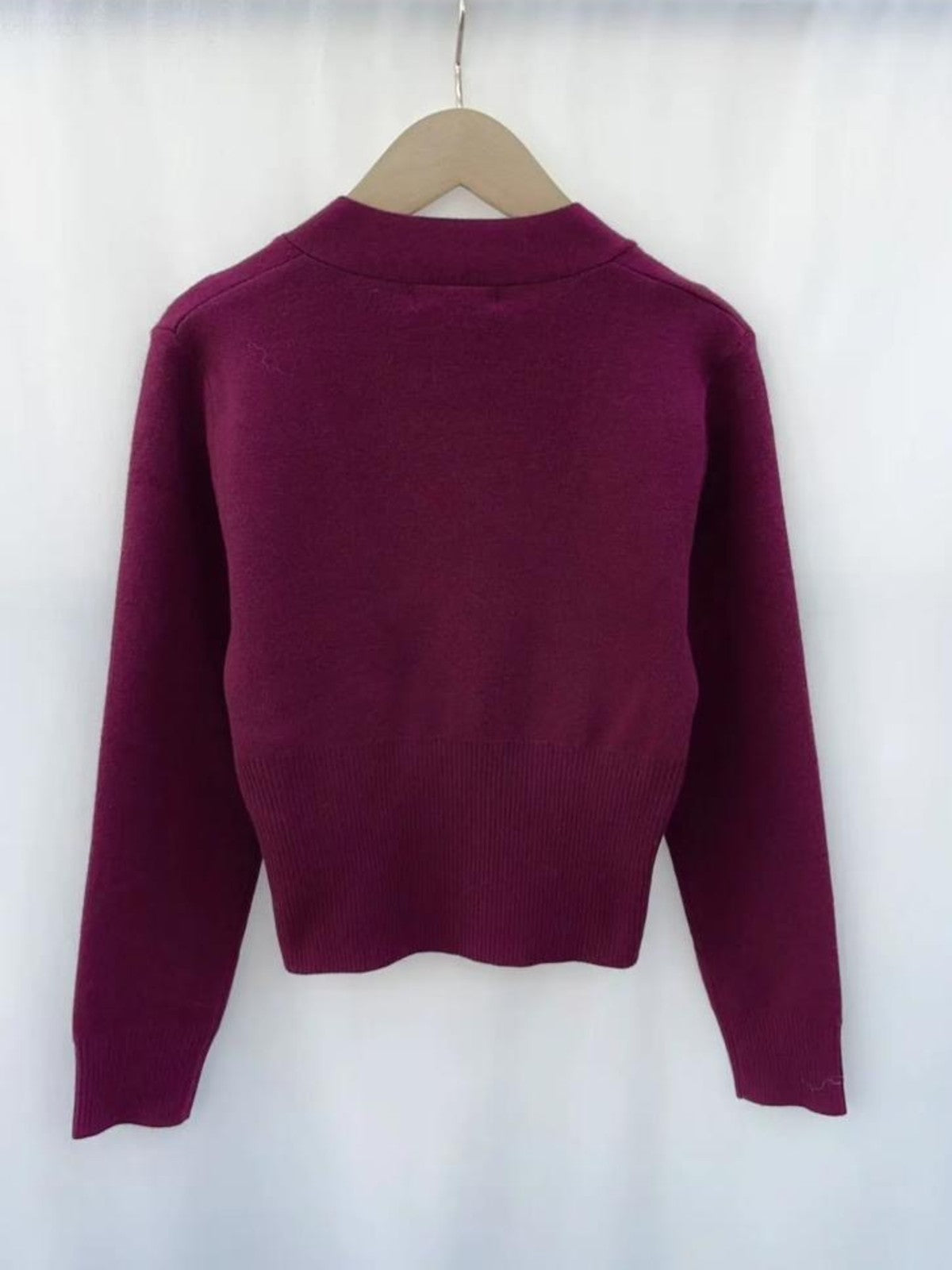 Bianca Burgundy Cardigan