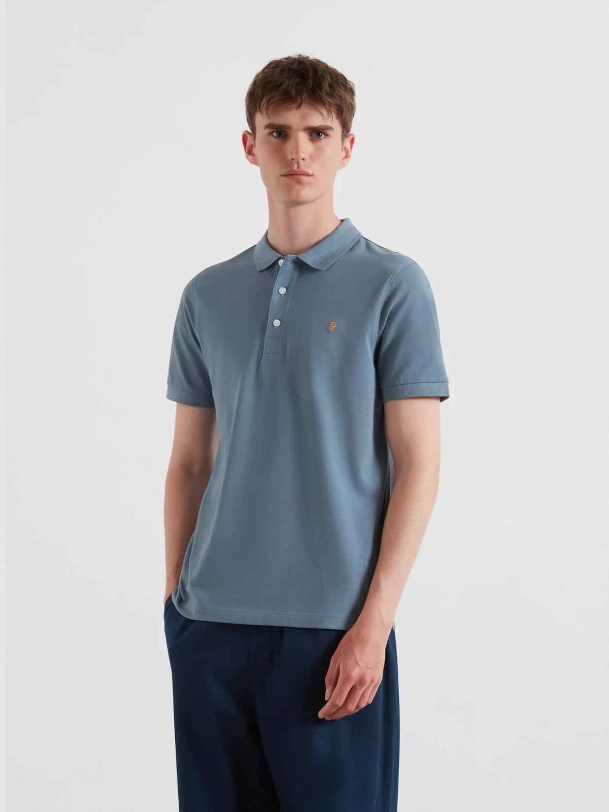 Blanes Chalk Blue Polo Shirt