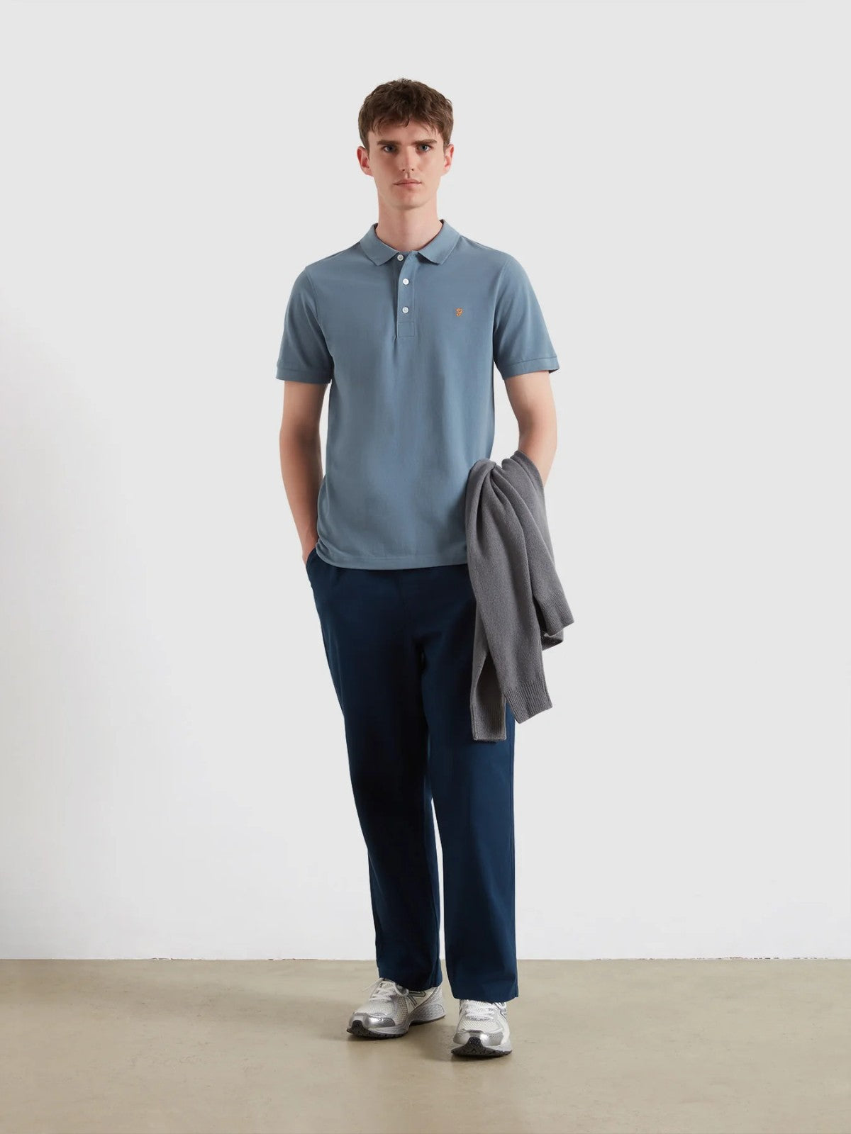 Blanes Chalk Blue Polo Shirt