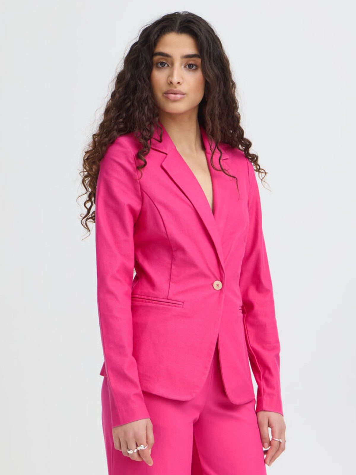 Kate Pink Denim Blazer