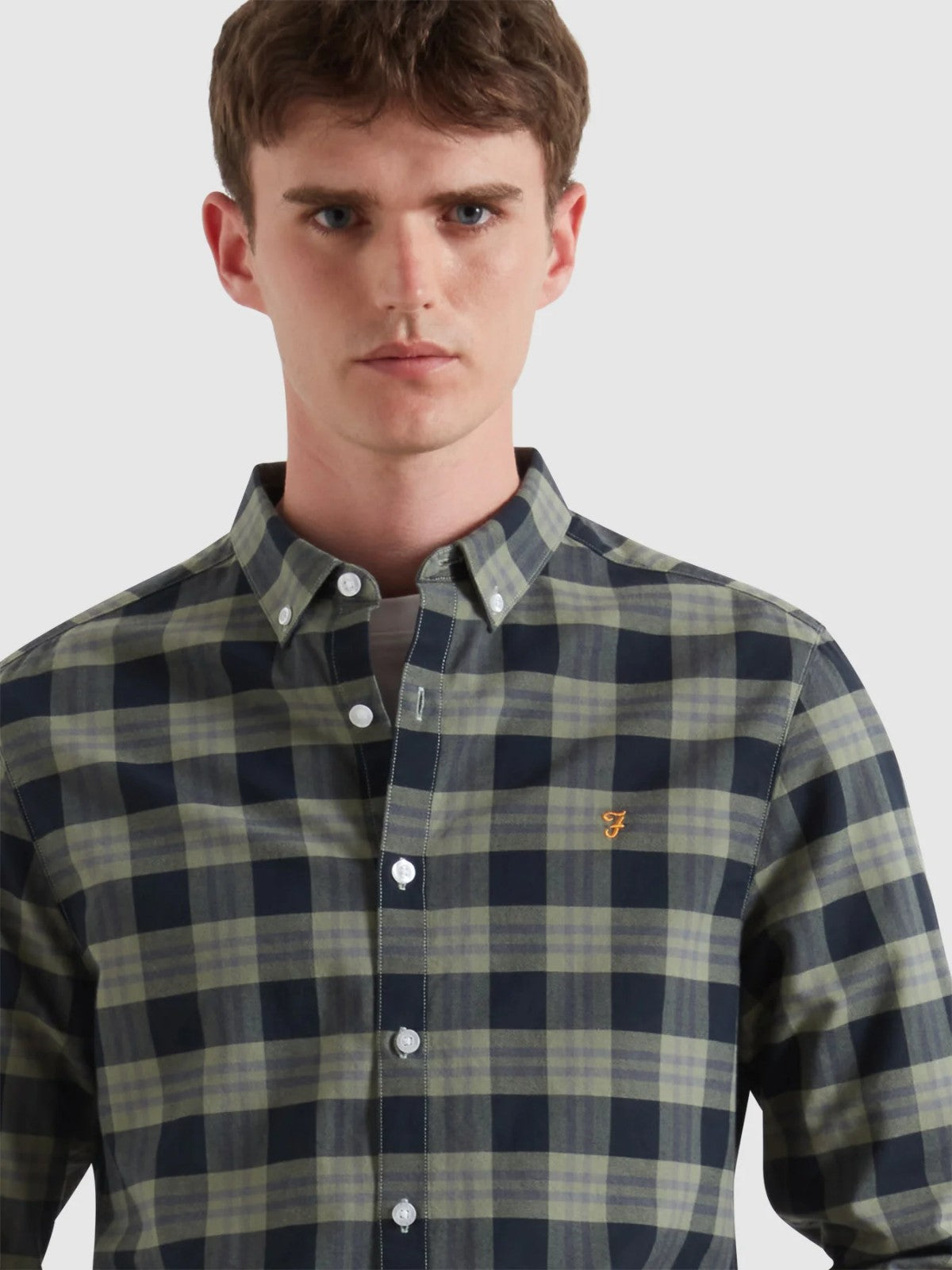 Brewer Tarragon Green Check Shirt
