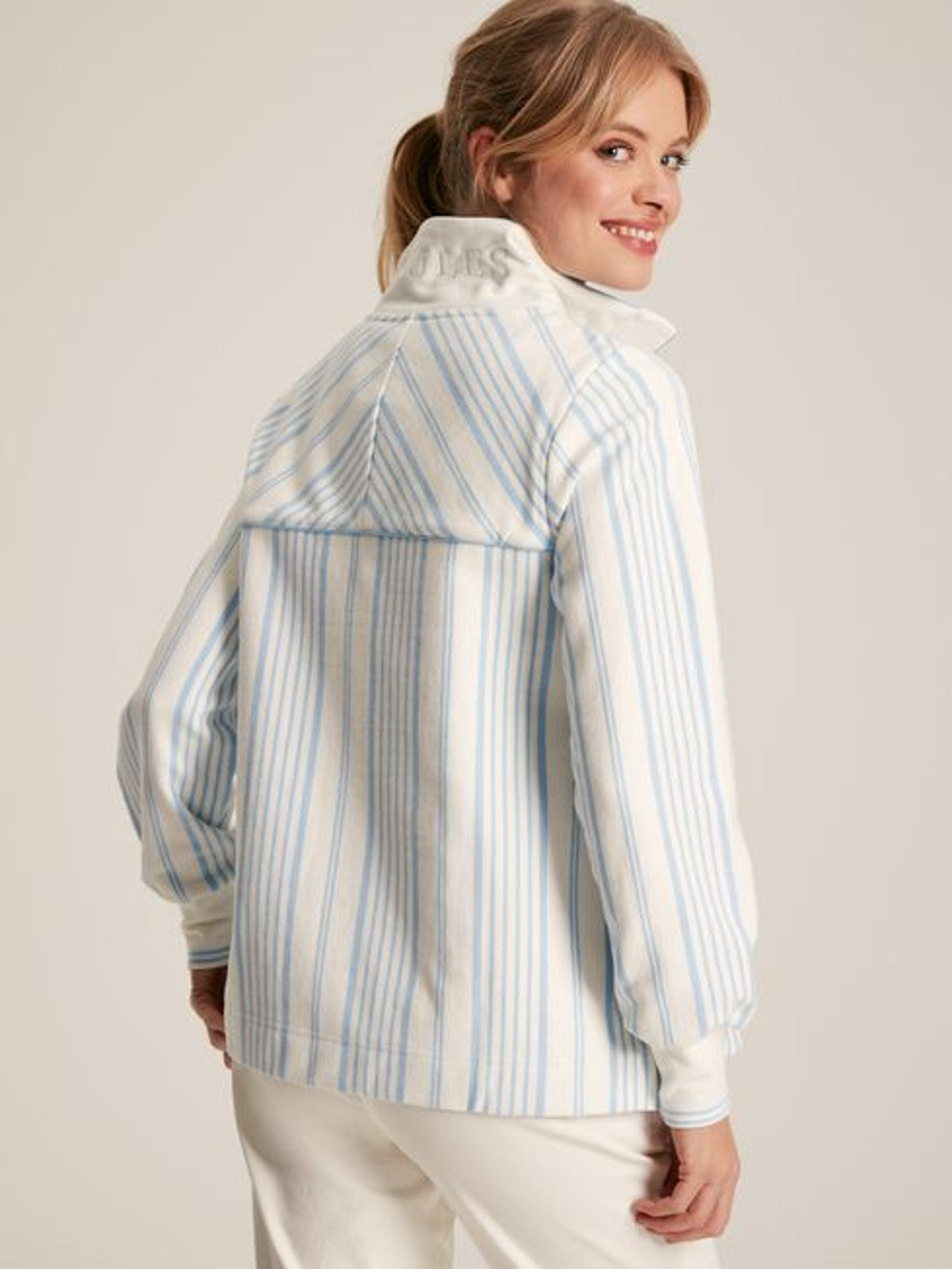 Burnham Blue 1/2 Zip Sweater