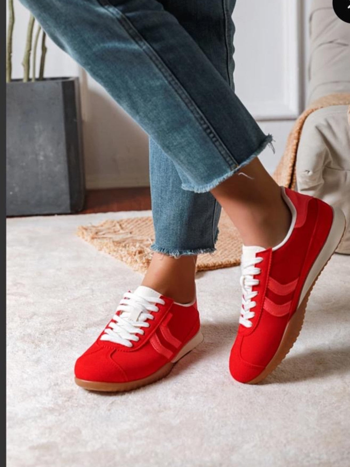Cara Red Trainer
