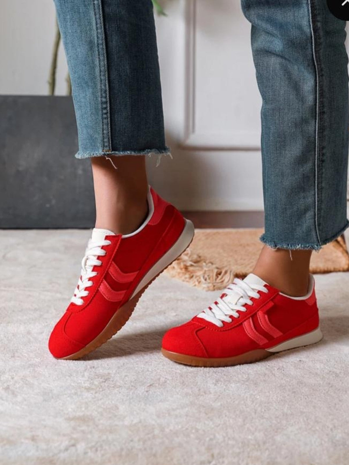 Cara Red Trainer