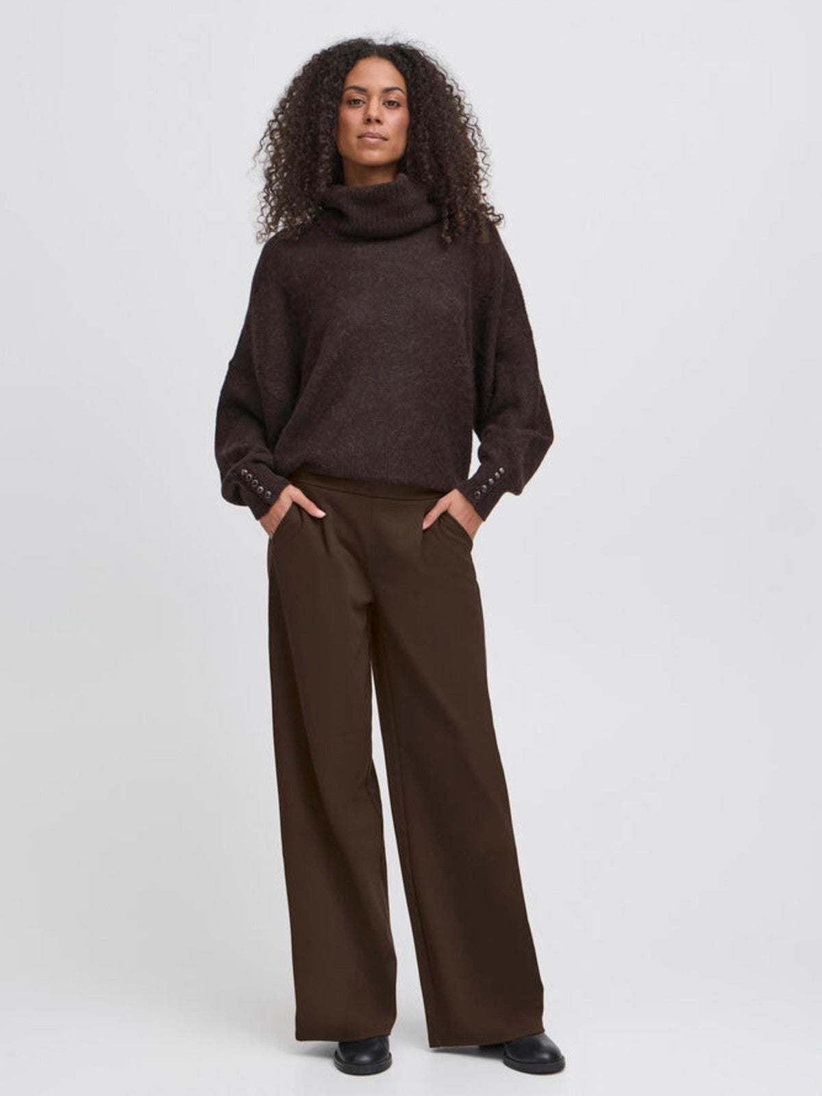 Kate Chocolate Wide Leg Pants