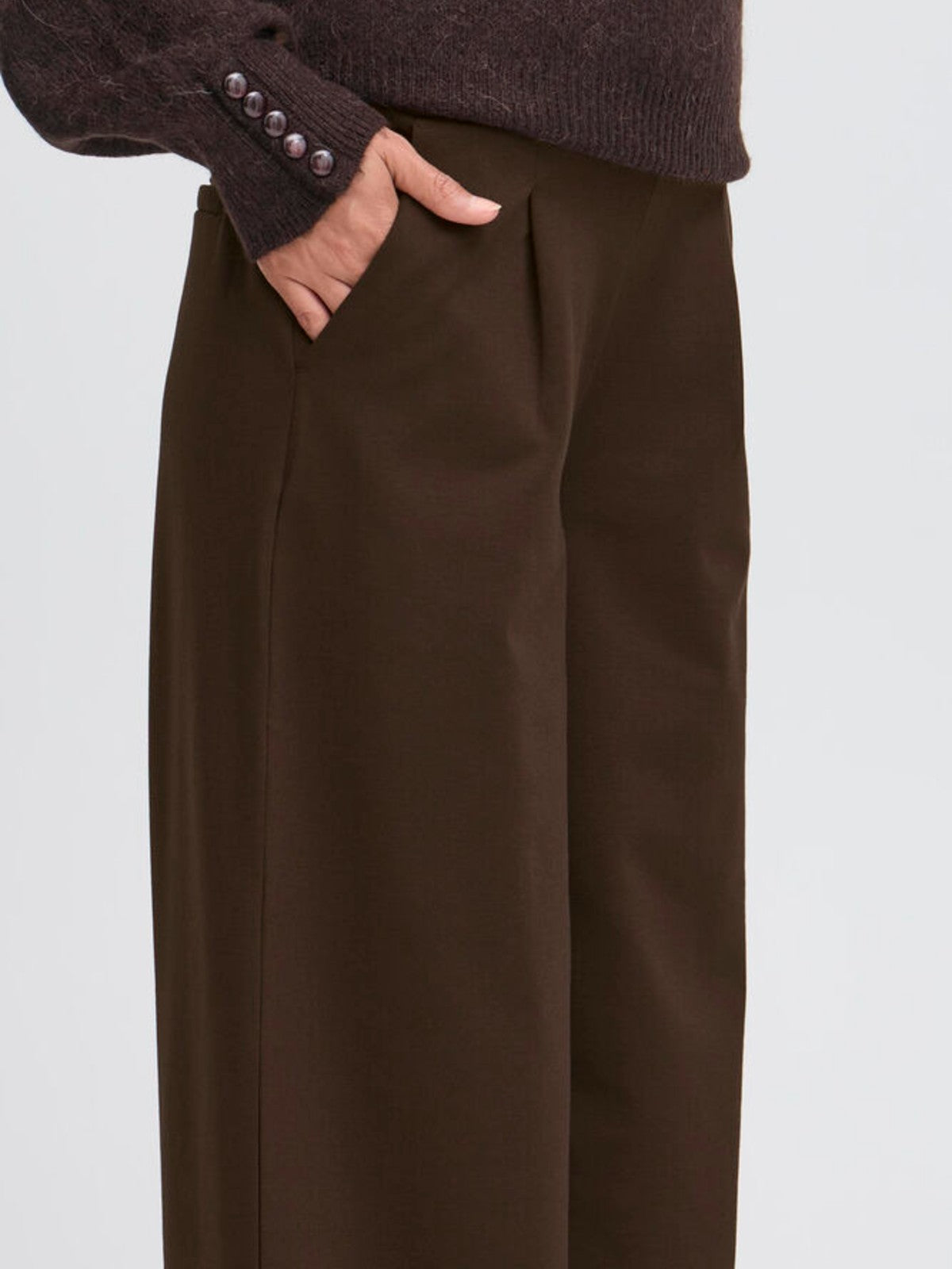 Kate Chocolate Wide Leg Pants
