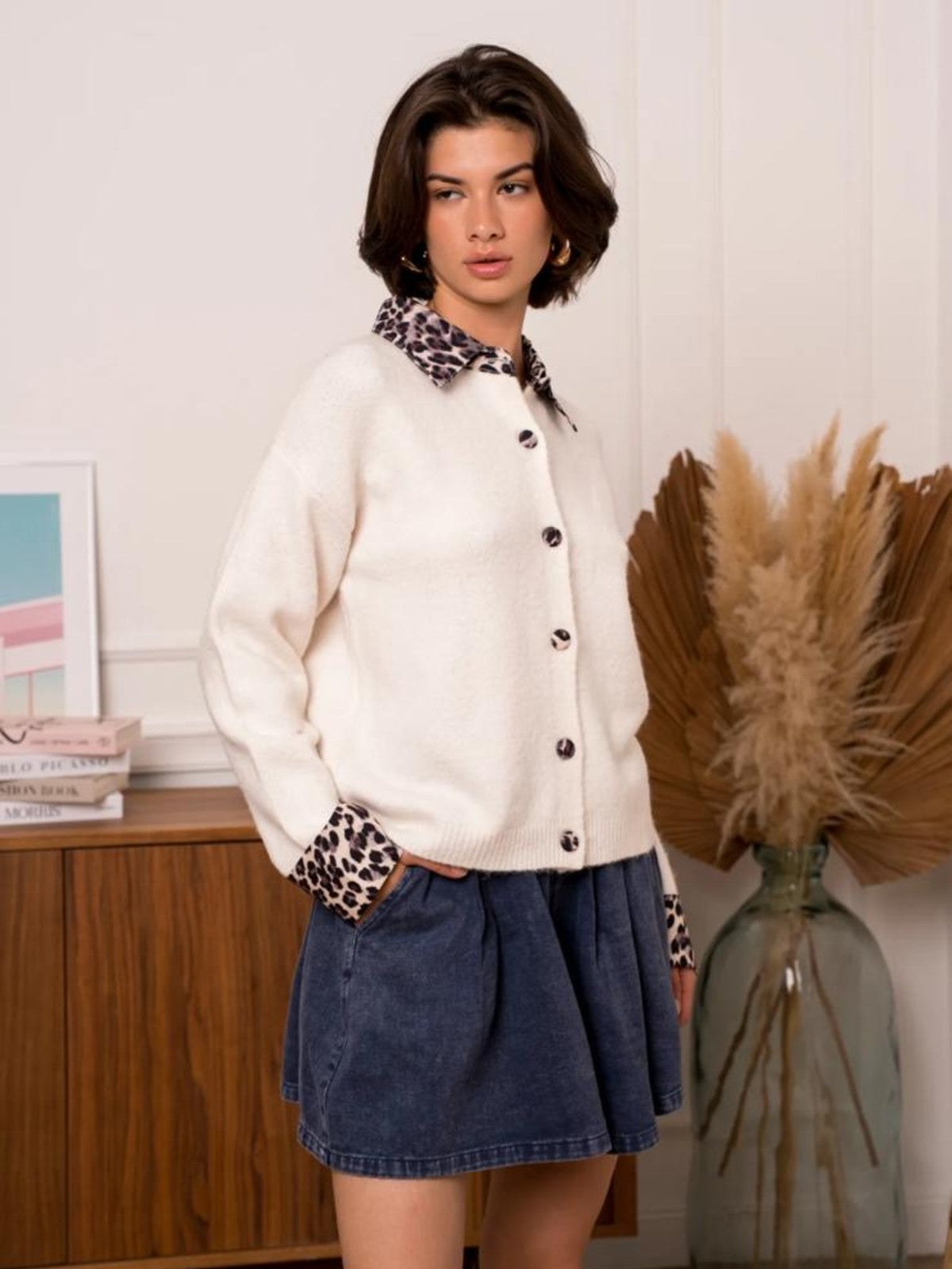 Cindy Cream Cardigan