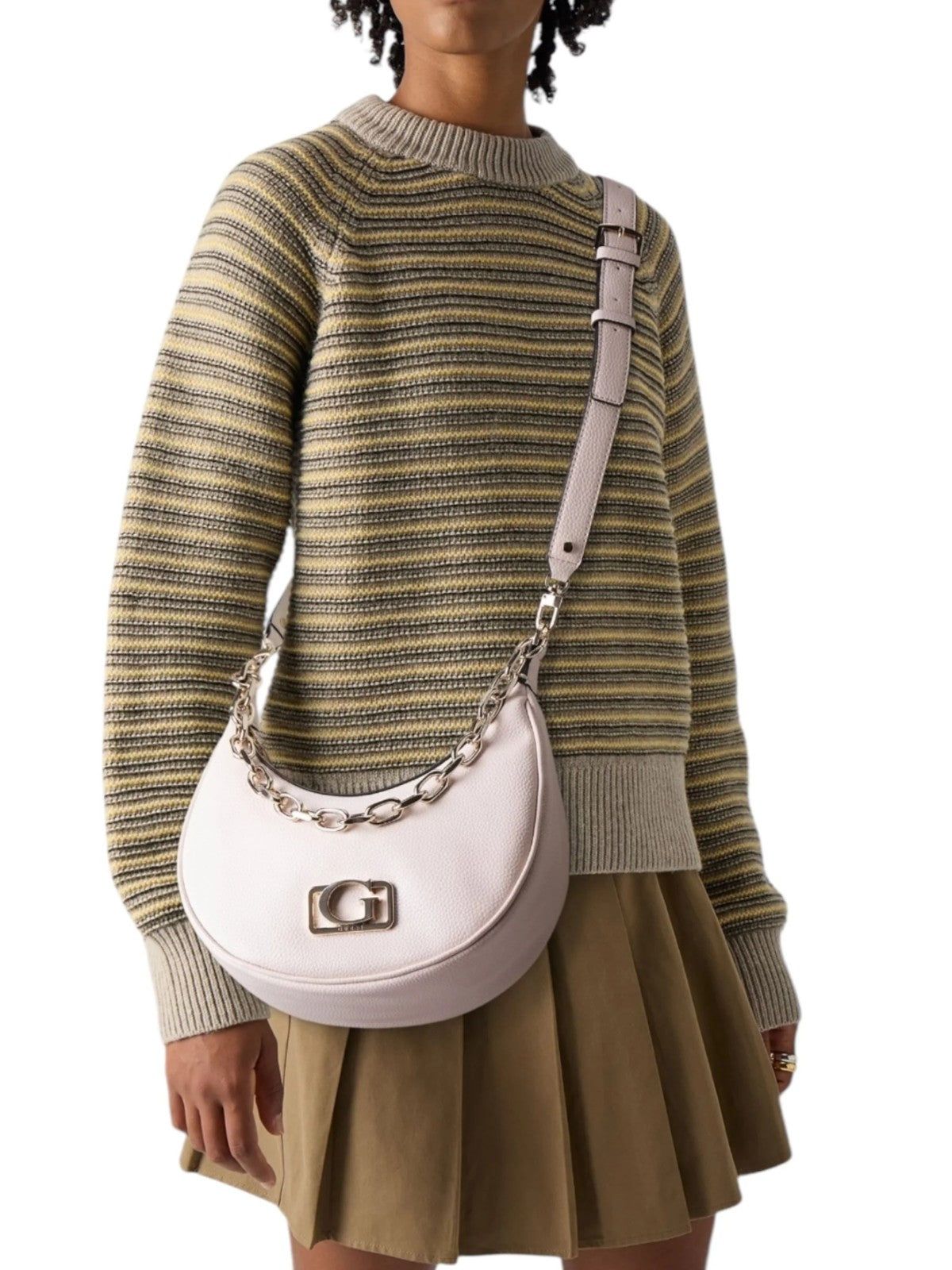 Circe Cream Hobo Bag