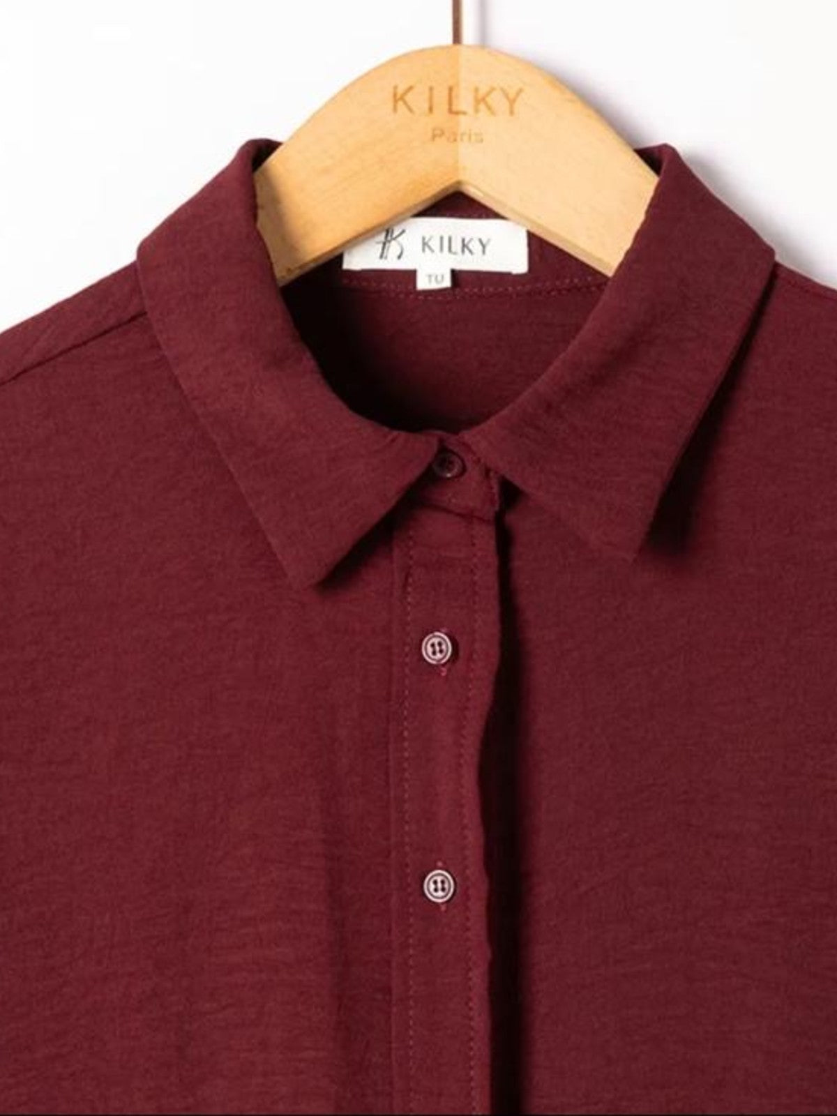 Cleo Burgundy Shirt