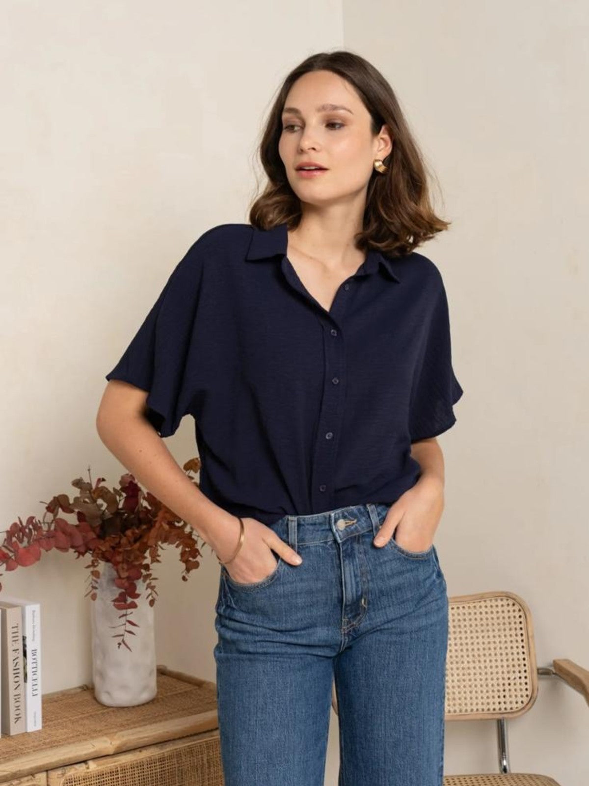 Cleo Navy Shirt