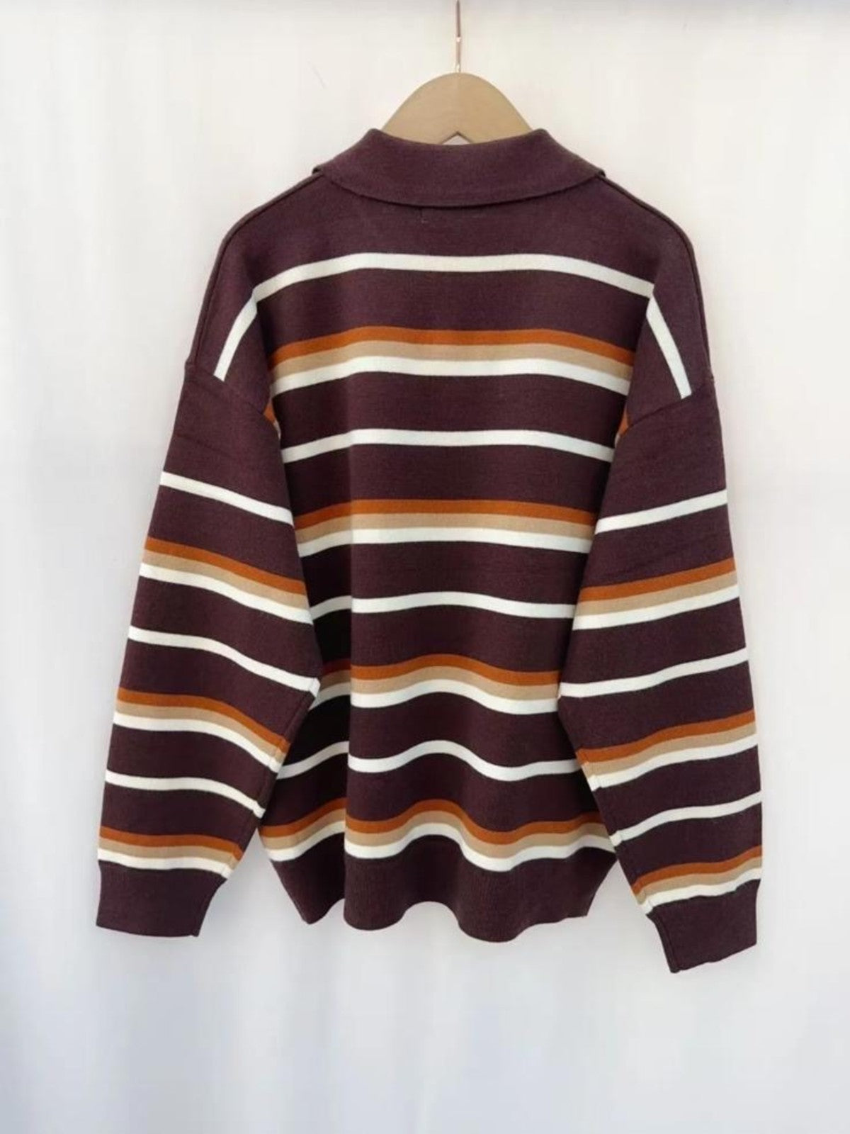 Coleen Brown Striped Jumper
